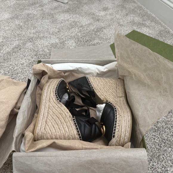 Gucci Leather Platform Espadrilles - Picture 8 of 8